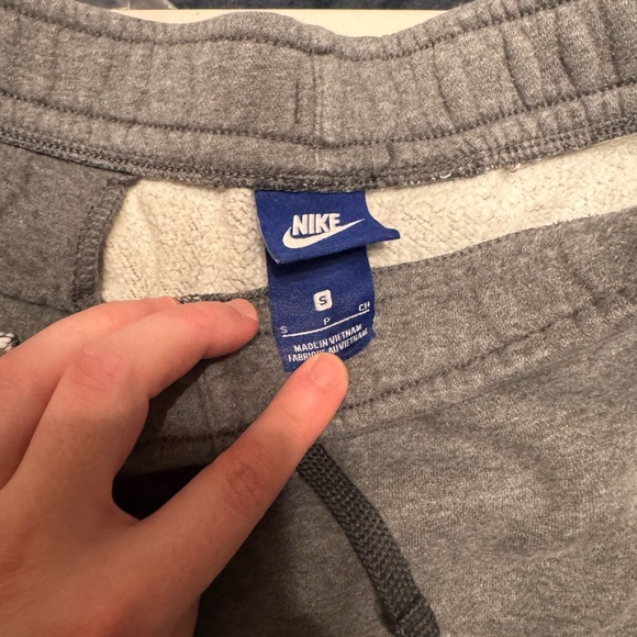 Gray Nike Shorts with Black Logo - Picture 2 of 3